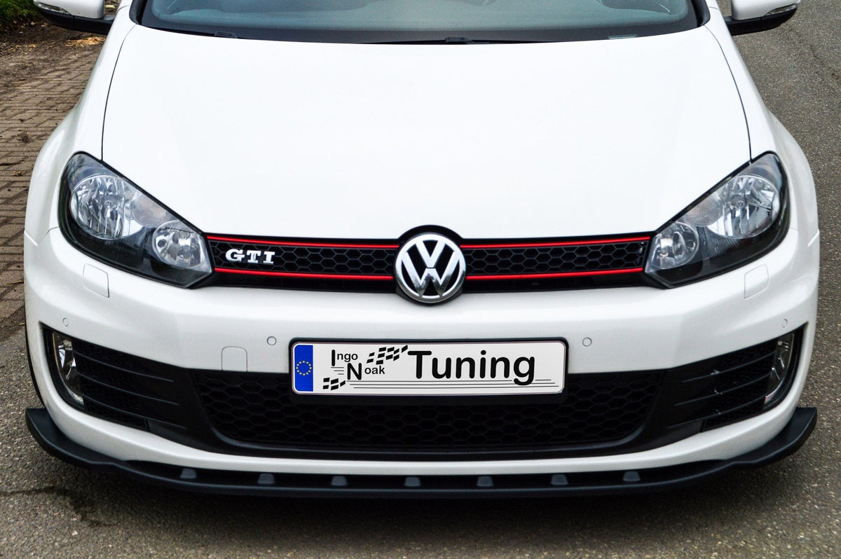 Frontspoilerlippe Phase 2 für VW Golf 6 1K, Ingo Noak Tuning, aus hochwertigem Kunststoff, sichtbare aerodynamische Design.