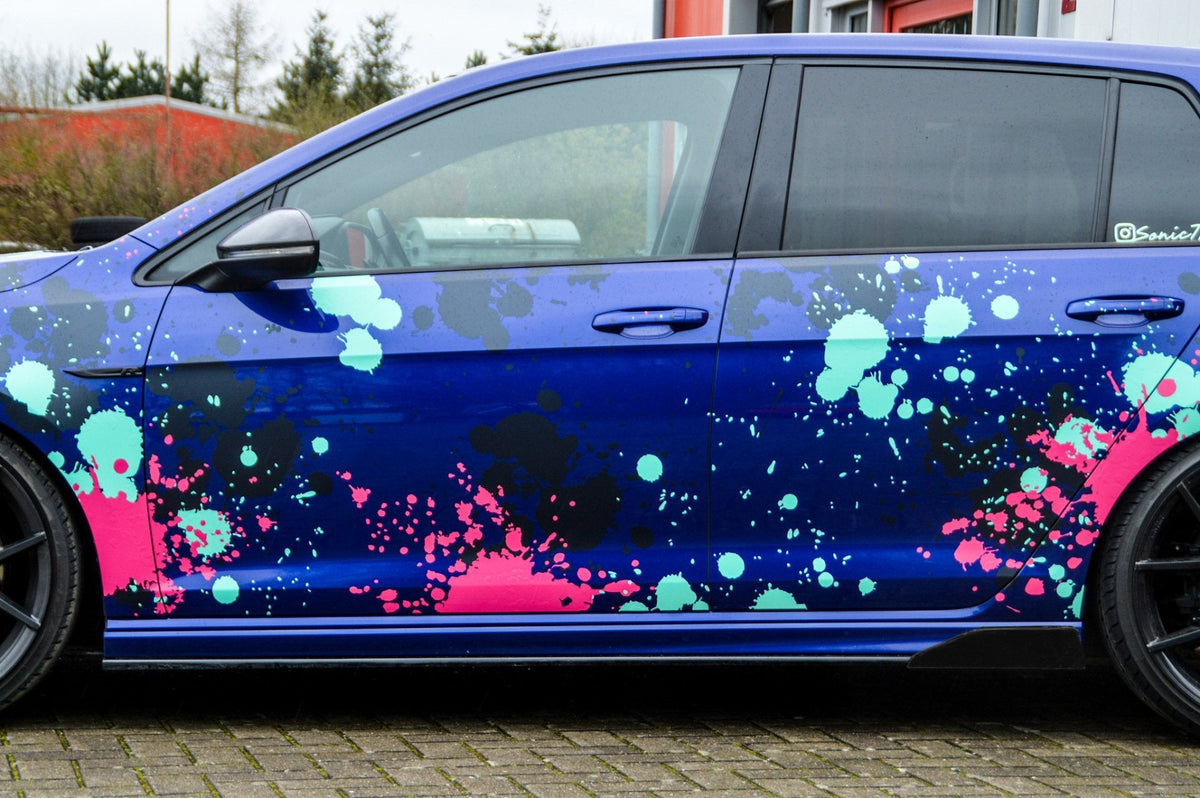 Seitenschweller im Cup3 Look für VW Golf 7R + R-Line
