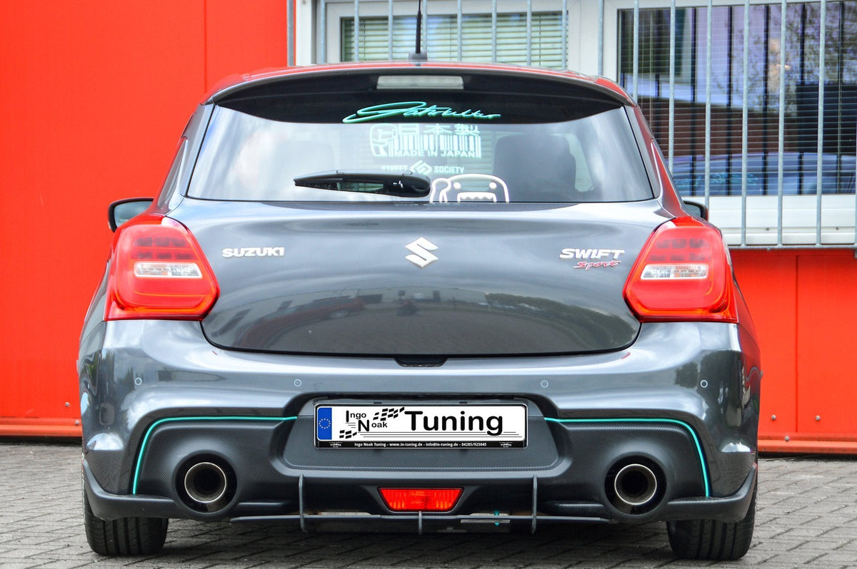 Gefräster Heckansatz mit Finnen für Suzuki Swift Sport RZ/AZ, Ingo Noak Tuning, aus hochwertigem Material, detailreiche Verarbeitung