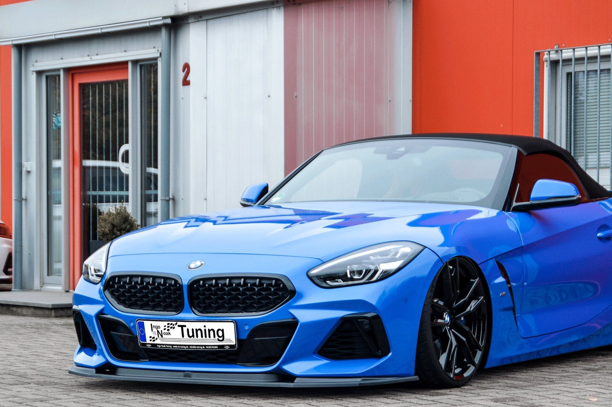 Frontspoilerlippe für BMW Z4 G29 M-Paket, Ingo Noak Tuning, aerodynamisches Design, passend zum sportlichen Fahrzeug.