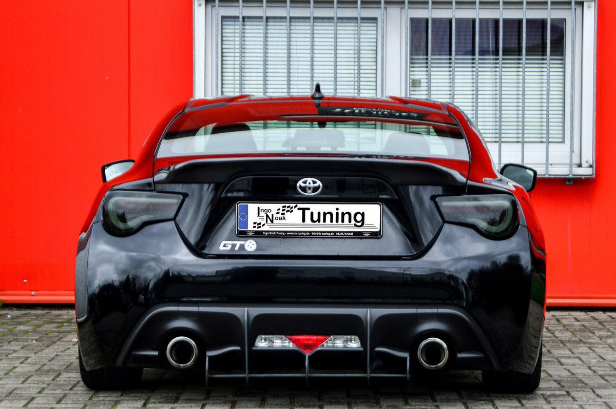 Racing-Heckansatz für Toyota GT86 ZN Facelift von Ingo Noak Tuning, sportliches Design, aus Carbon oder Kunststoff gefertigt