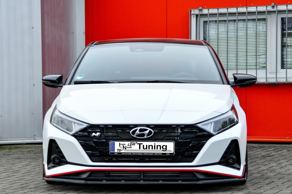 Frontspoilerlippe mit Wing für Hyundai I20N Performance, Ingo Noak Tuning, aerodynamisches Automobil-Upgrade, sportliches Design