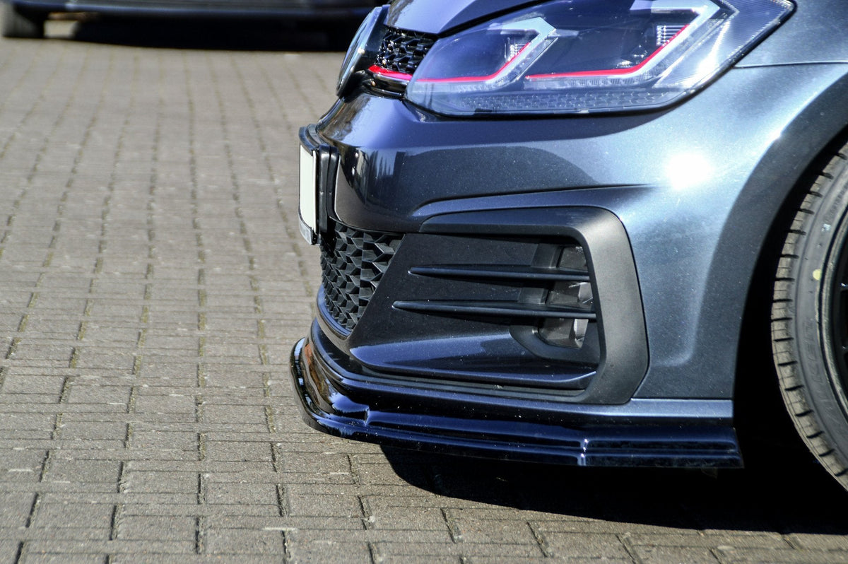 Spoilerschwert Frontspoiler V2 für VW Golf 7 GTI + Performance ab.2017- - Ingo Noak Tuning