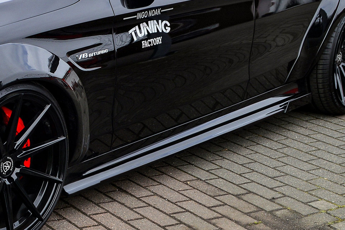 Cup Seitenschweller mit Wing hinten für Mercedes C-Klasse C63AMG+S