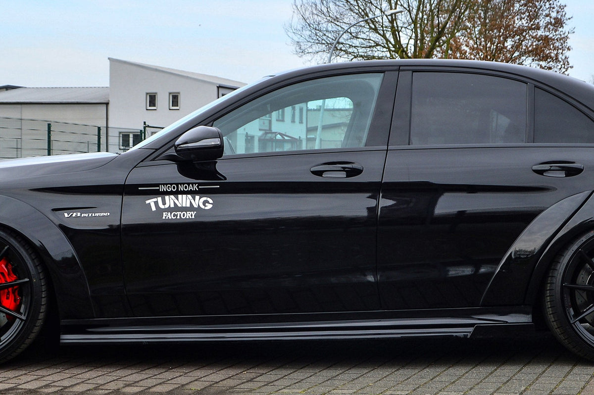 Cup Seitenschweller mit Wing hinten für Mercedes C-Klasse C63AMG+S