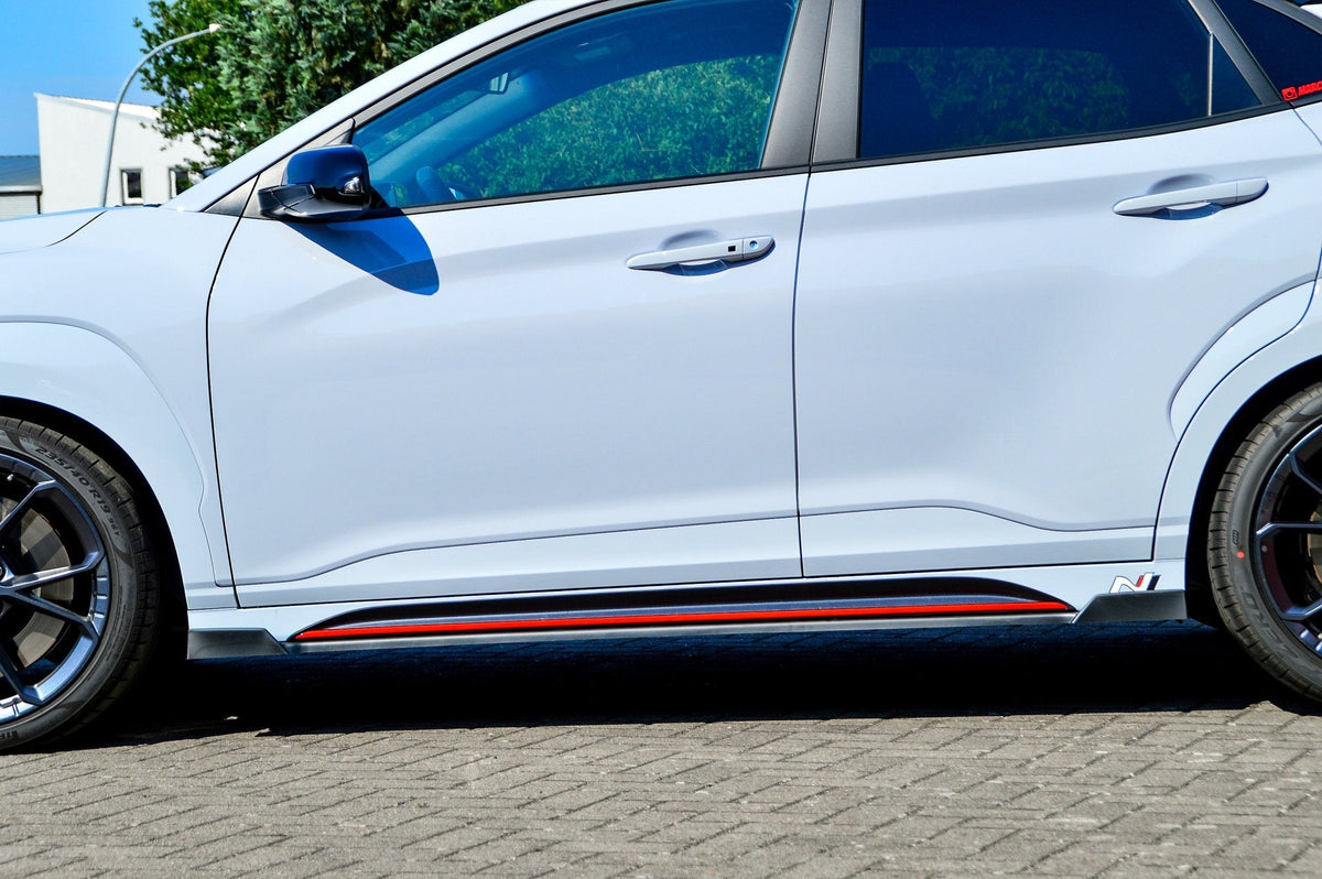 CUP Seitenschweller mit Wing vorne und hinten für Hyundai Kona N + N-Line