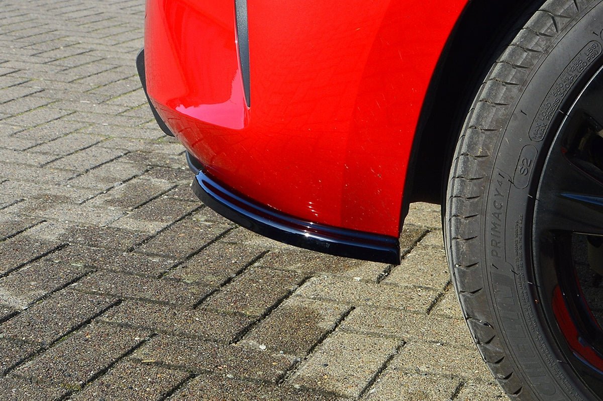 Heckansatz Seitenteile aus ABS für Opel Corsa F, in hochwertiger Verarbeitung, von Ingo Noak Tuning, auf dem Fahrzeug montiert