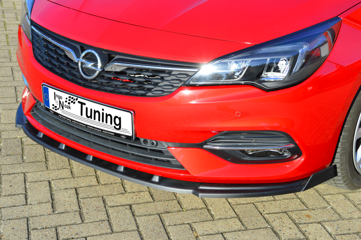 Cup Frontspoilerlippe mit Wing für Opel Astra K 5 türer + Sportstourer