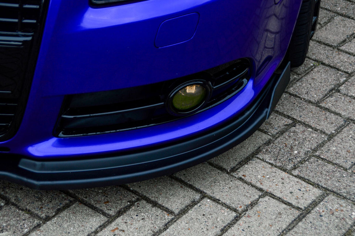 Frontspoilerlippe mit Wings für Audi A4 B7 Avant S-Line, Ingo Noak Tuning, sichtbare aerodynamische Fahrzeugverkleidung