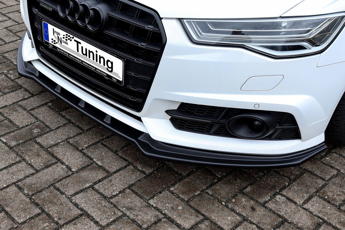 Vorne Cup Frontspoilerlippe V2 für Audi A6 S-Line und S6 4G C7, in Wagenfarbe lackiert, aus langlebigem Kunststoff gefertigt