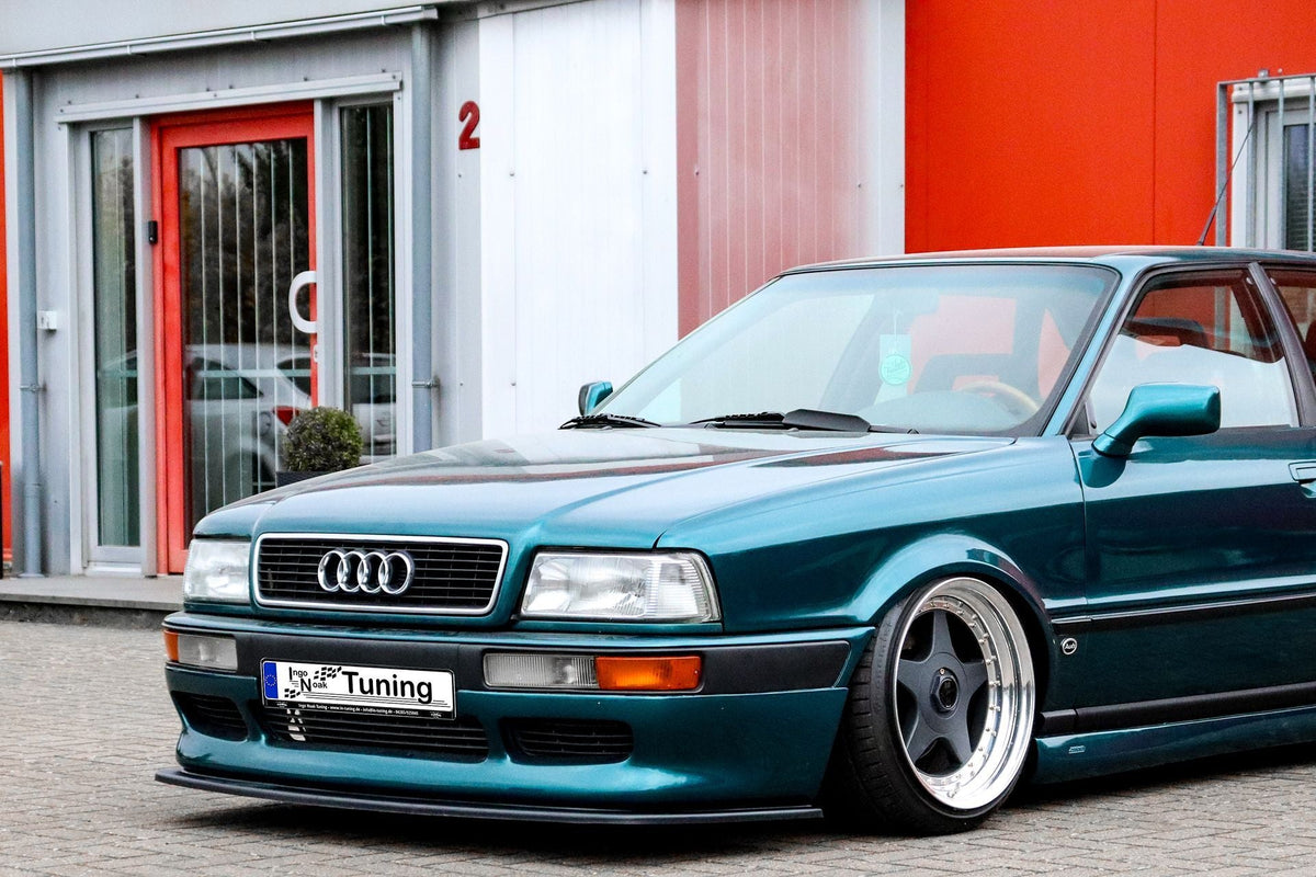 Frontspoilerlippe für Audi 80 B4, Votex Front, von Ingo Noak Tuning, aus langlebigem Kunststoff, sichtbar auf dem Auto montiert