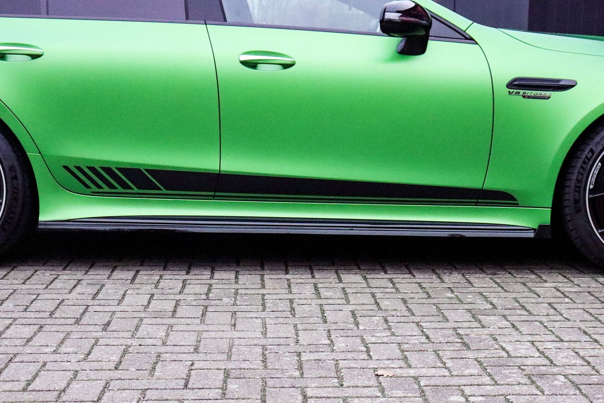 Cup Seitenschweller mit Wings vorne für Mercedes AMG GT X290
