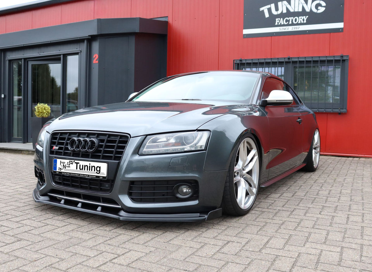 Cuplippe Frontspoilerlippe mit Wings aus ABS für Audi A5 B8