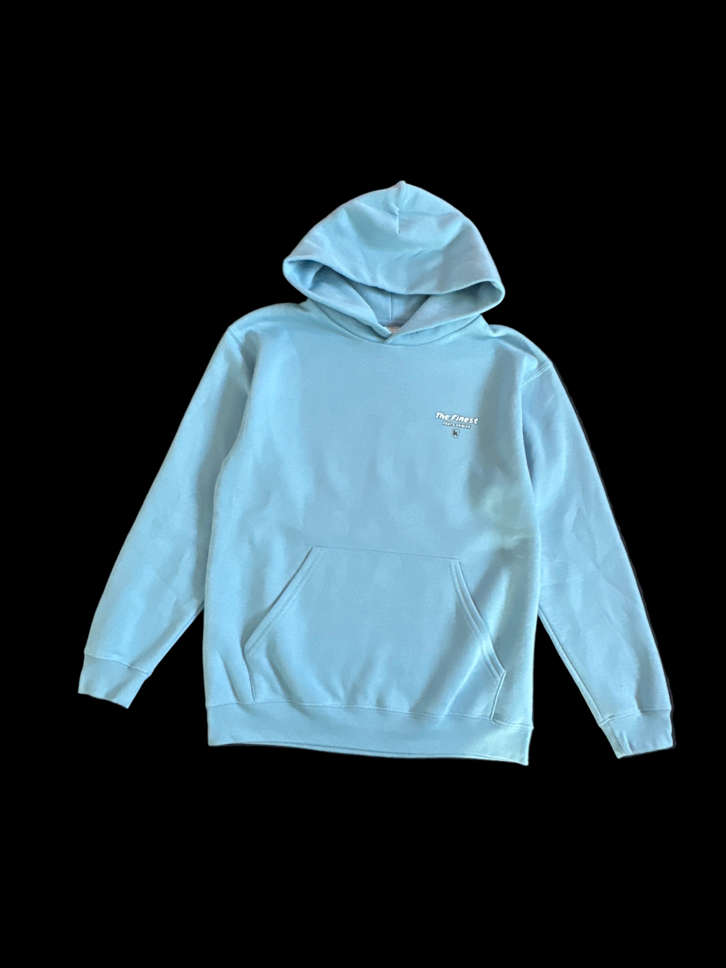 Kapuzenpullover - Hellblau "Wheelbär" BIG BACK PRINT