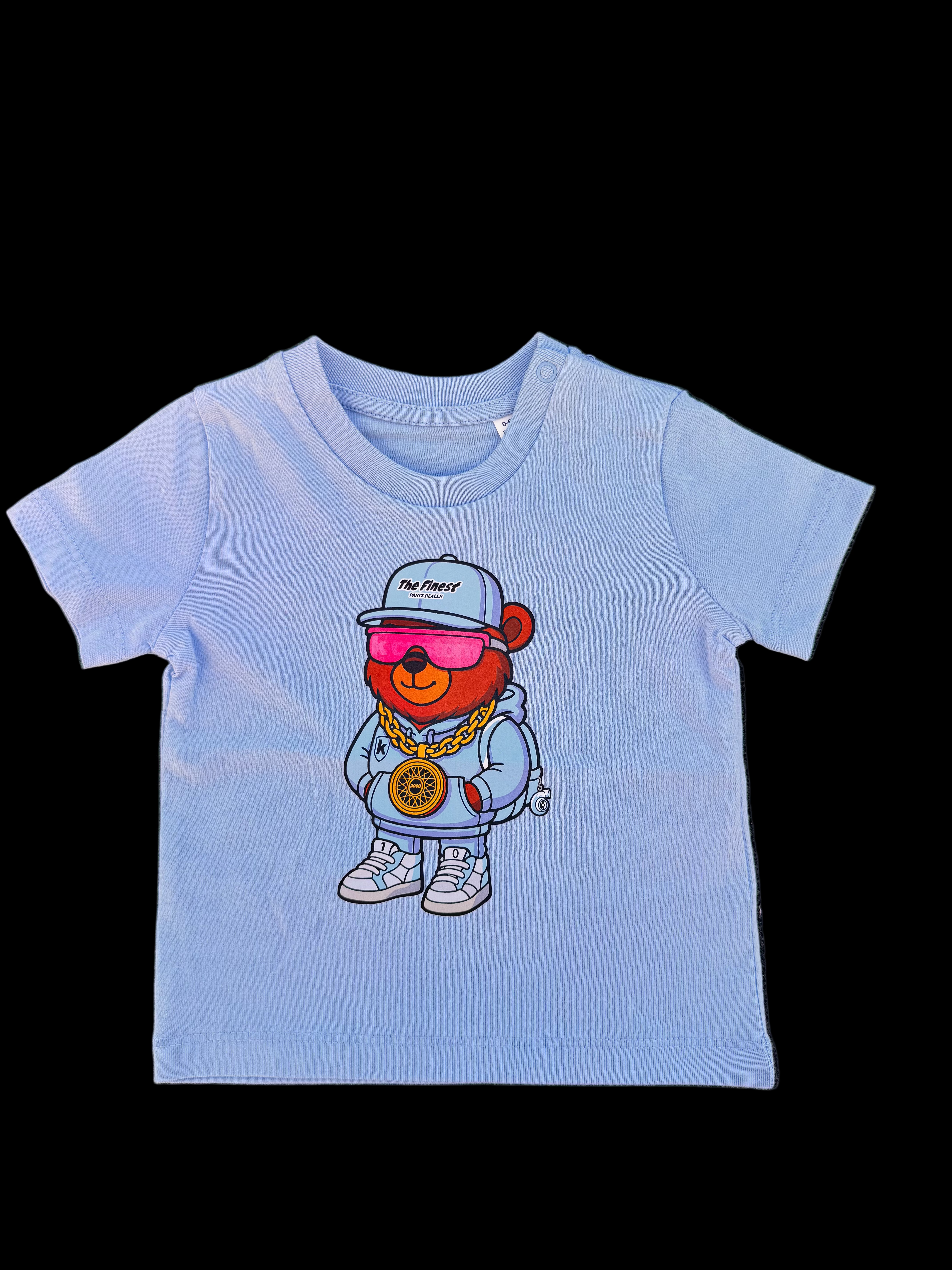 Baby/ Kids Shirt "Wheelbär" hellblau