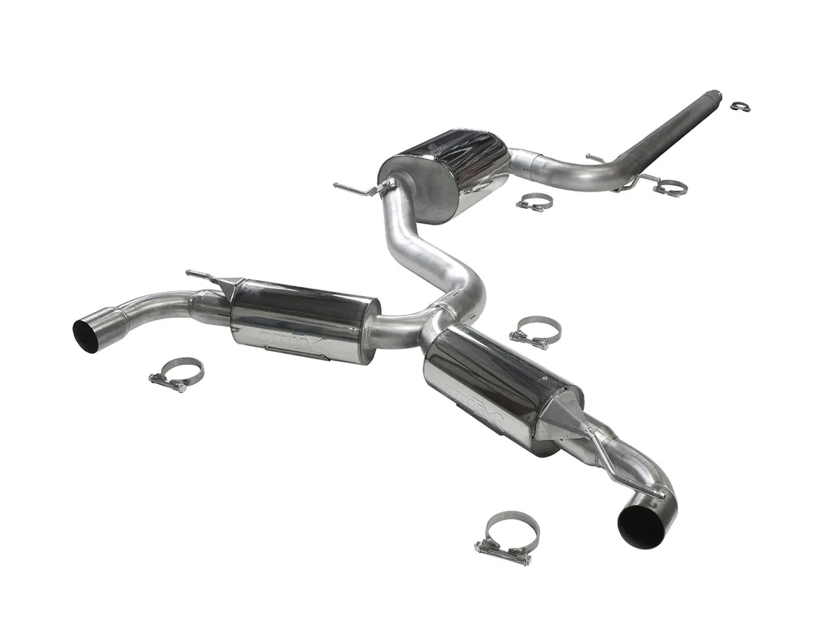 Bull-X ECE Abgasanlage 3" Y-Style "VAG02" MQB Plattform 1.8-2.0 TSI FWD (Golf 7 GTI, Leon 5F)