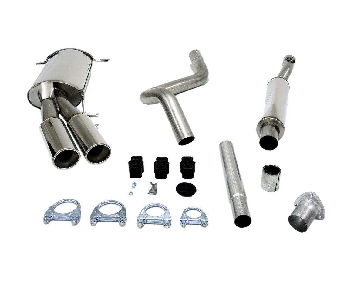 HG-Classic Line Abgassystem 2,5" VW Golf 1 Cabrio (1/84-88)/ Scirocco II (84-92) 1.3-1.8L