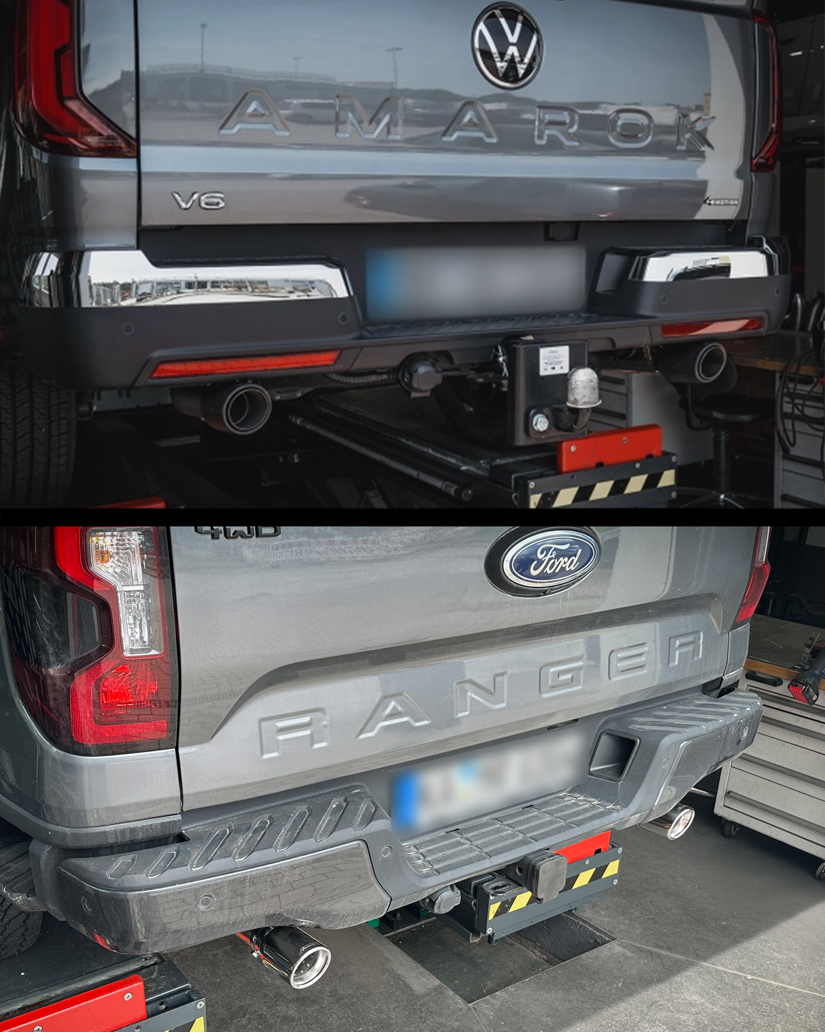 Bull-X Endrohrführung VW Amarok/ Ford Ranger 3,0 TDI /TDCI