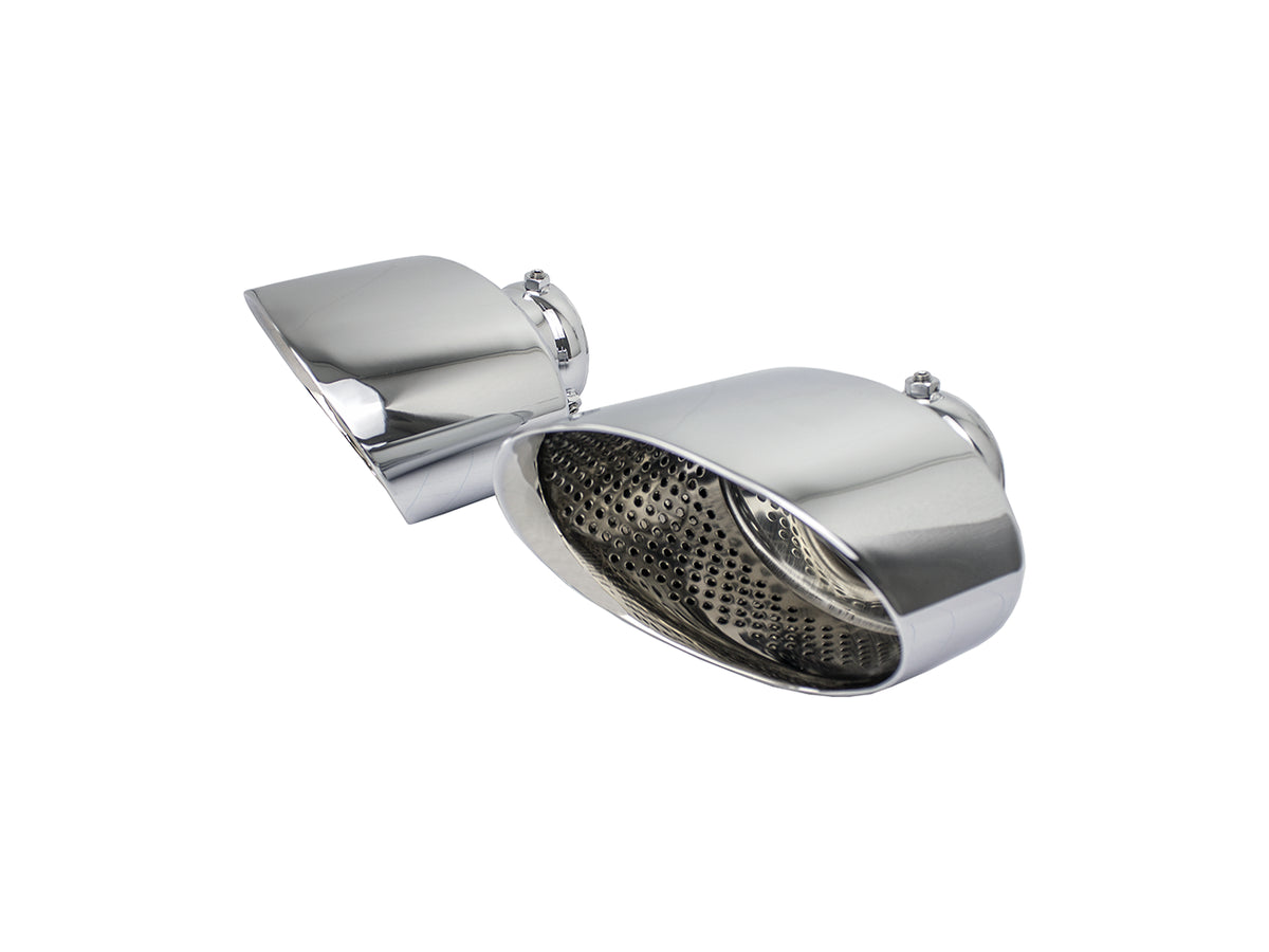 Bull-X Endrohrset: Typ 22 Edelstahl oval 170x110