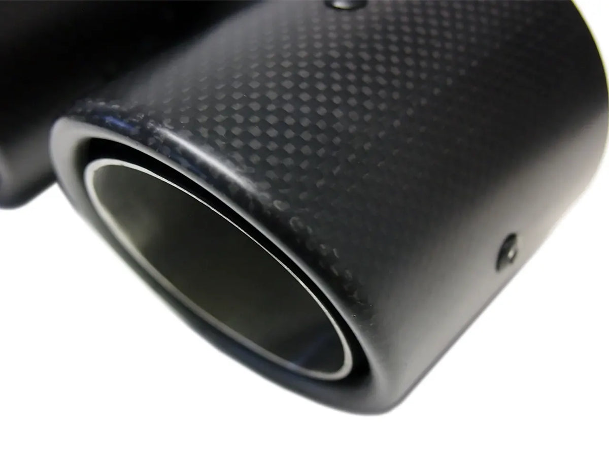 Bull-X Endrohr Y-Style: Typ 21 Carbon gerade 2x76mm (Kugelkopf: 60mm)