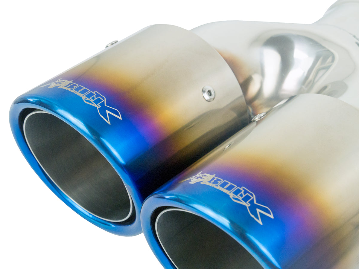 Bull-X Endrohrset Y-Style: Typ 19 Titan versetzt 4x89mm für S4/S5 Heck (A:2x64mm)