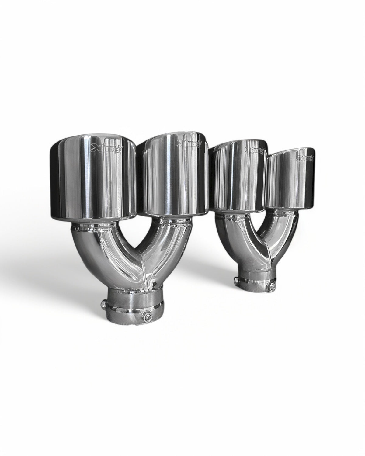 Bull-X Endrohrset Y-Style: Typ 5 CK-Style versetzt (A:1x64mm + 1x76mm)