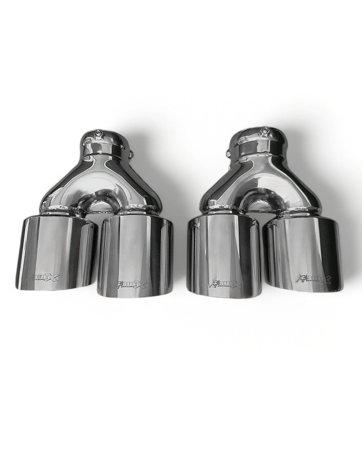 Bull-X Endrohrset Y-Style: Typ 5 CK-Style versetzt (A:2x76mm)