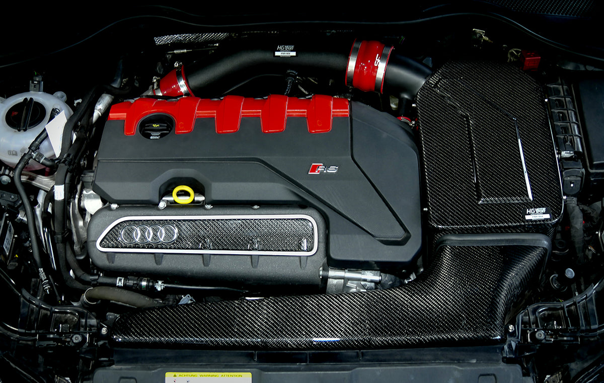 Echt-Carbon Saugrohrabdeckung Audi RS3 8V/8Y, TTRS 8S 367/400PS