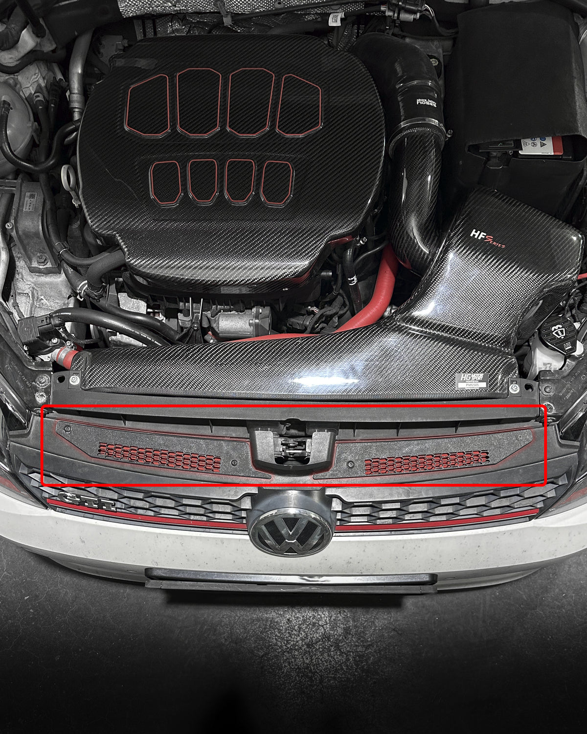 Luftleitblech Cover im Wabendesign HF-Series Golf 7 alle Modelle