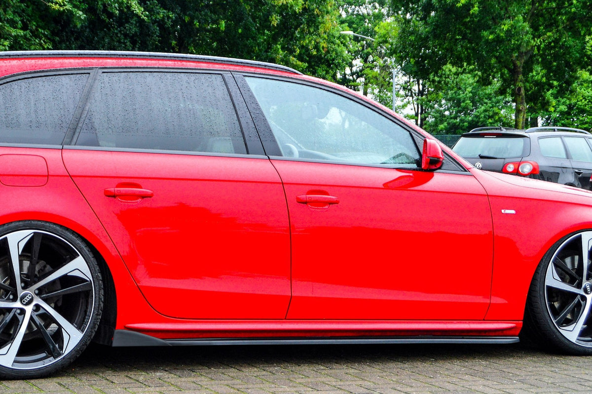 CUP3 Seitenschweller mit Wing für Audi A4 B8 S-Line + S4 B8 Facelift Bj. 2011-2015 - Ingo Noak Tuning