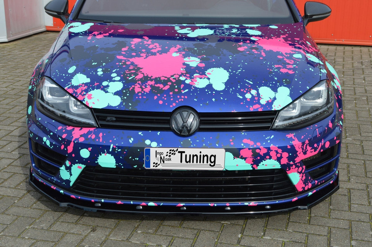 Cup Frontspoilerlippe mit Wing für VW Golf 7 R+ R-Line AU - Ingo Noak Tuning