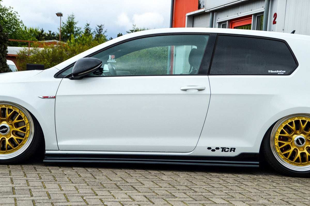 Seitenschweller im Cup Look für VW Golf 7 GTI TCR, Ingo Noak Tuning, aus langlebigem Kunststoff, für sportliches Design