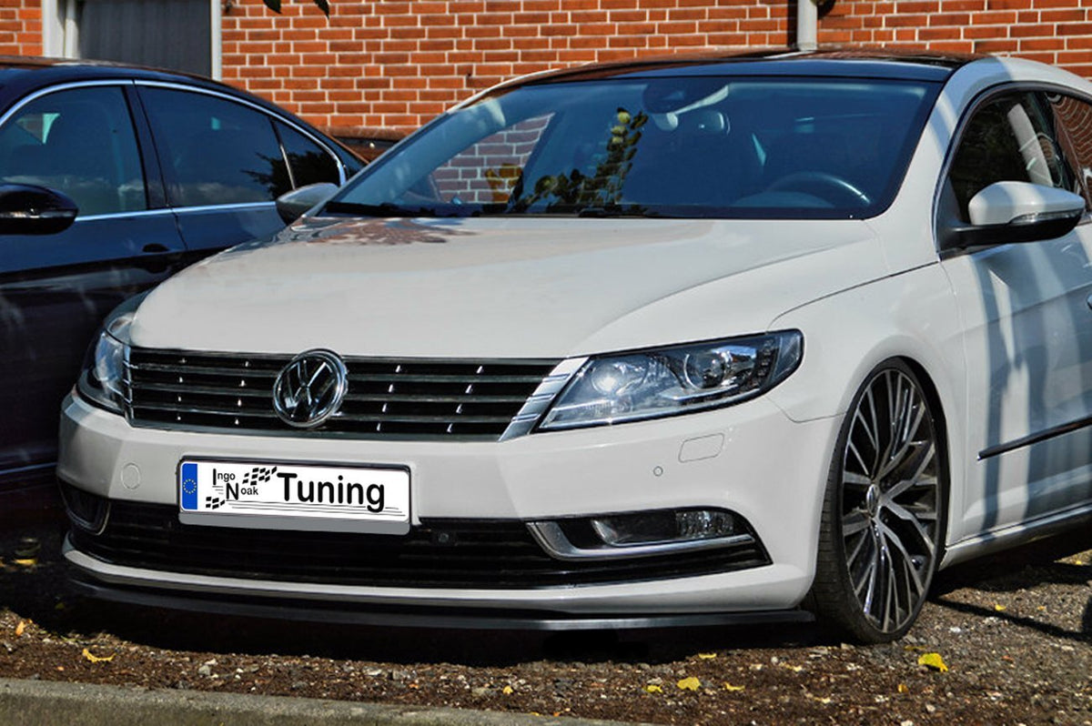 Frontspoilerlippe für VW Passat CC 3CC von Ingo Noak Tuning, sportliche Optik, aus langlebigem Material, sichtbar auf dem Bild