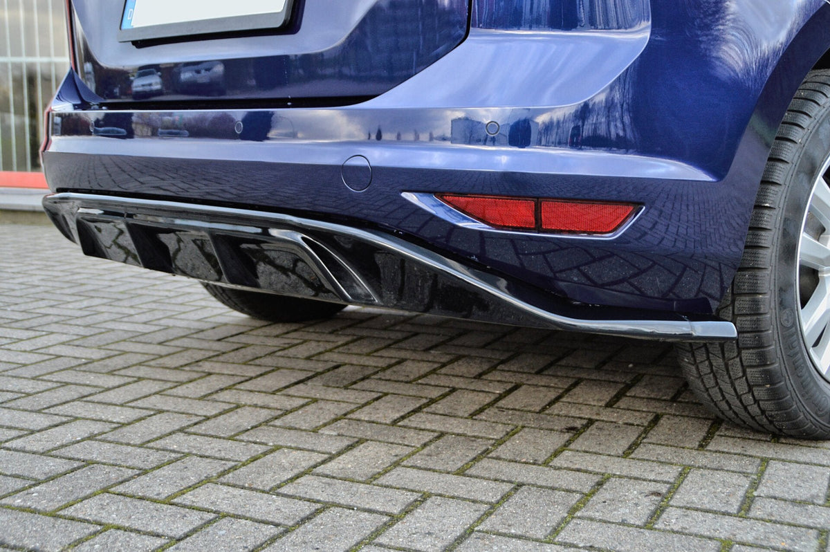 Heckansatz Diffusor aus ABS  für VW Touran 5T - Ingo Noak Tuning