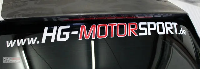 HG-Motorsport Aufkleber geplottet 928x75mm