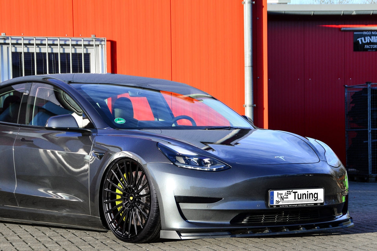 CUP Frontspoilerlippe mit Wings für Tesla Model 3 ab Bj. 2017