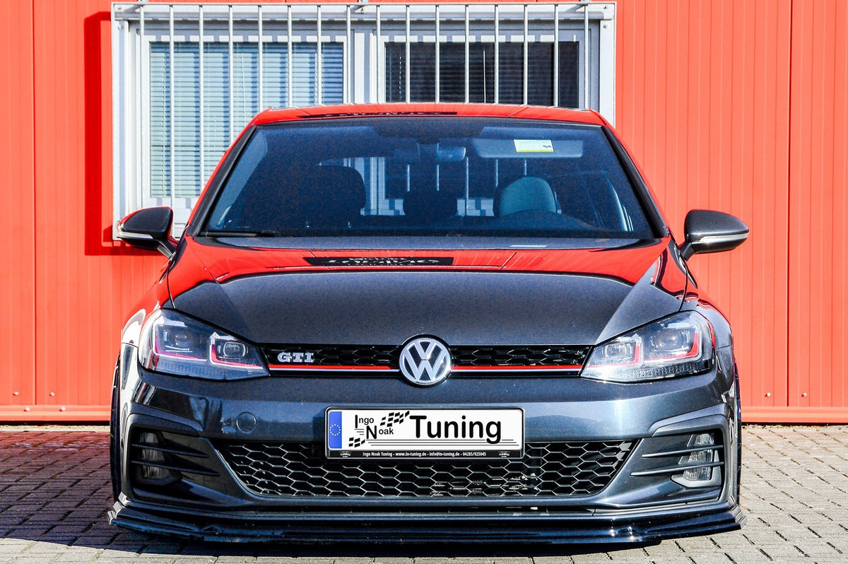 Spoilerschwert Frontspoiler V2 für VW Golf 7 GTI + Performance ab.2017- - Ingo Noak Tuning