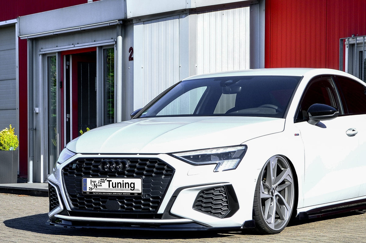 Frontspoilerlippe mit Wing für Audi A3 8Y S-Line und S3, Ingo Noak Tuning, sportliches Design und aerodynamische Optik