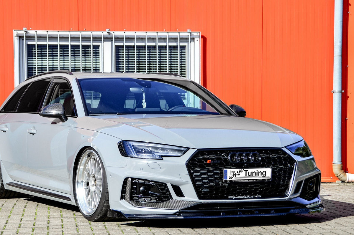 Frontspoilerlippe mit Wing für Audi RS4 B9, Ingo Noak Tuning, elegante Auto-Frontschürze für sportlichen Look