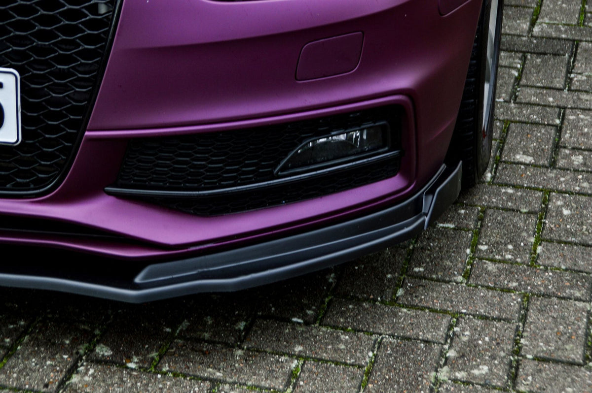 Cup Frontspoilerlippe mit Wings für Audi A4+ S4 B8 Facelift S-Line Bj. 2011-2015