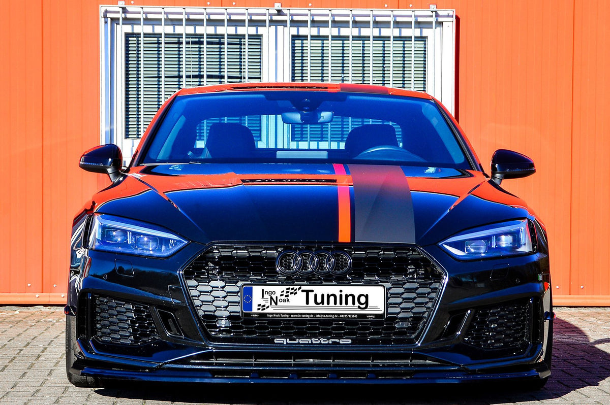 Frontspoilerlippe für Audi RS5 F5 B9 von Ingo Noak Tuning, aus langlebigem Material, zeigt das sportliche Design des Autos