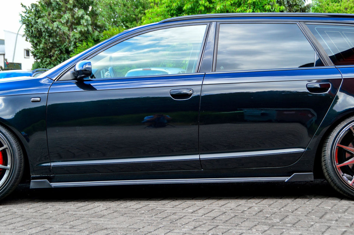 CUP Seitenschweller mit Wings vorne + hinten für Audi A6 4F + S-Line