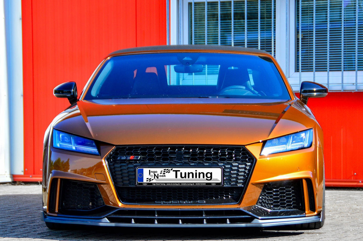 ABS Frontspoiler Cuplippe mit Wing für Audi TTRS 8S, Ingo Noak Tuning, sportliches Design, detailreiche Montage.