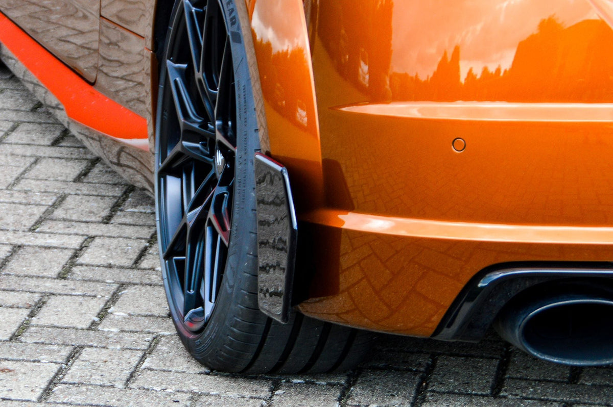Hintere Seitenflaps aus ABS Kunststoff für Audi TT TTS TTRS 8S, Ingo Noak Tuning, sichtbare Flaps an Fahrzeugseite