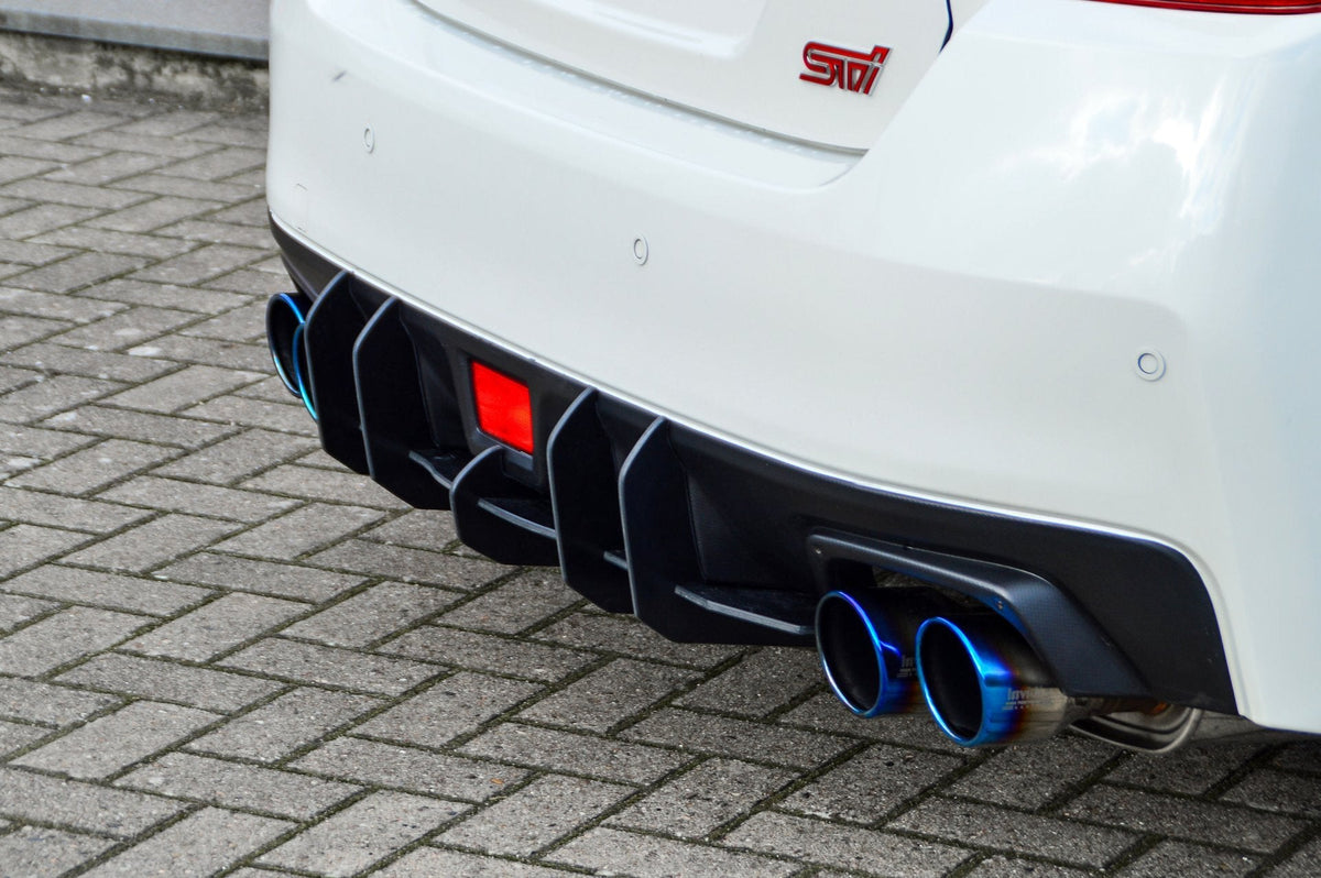 Gefräster Heckansatz Version 2 für Subaru Impreza WRX STi, in hochwertiger Verarbeitung, sichtbare Designdetails