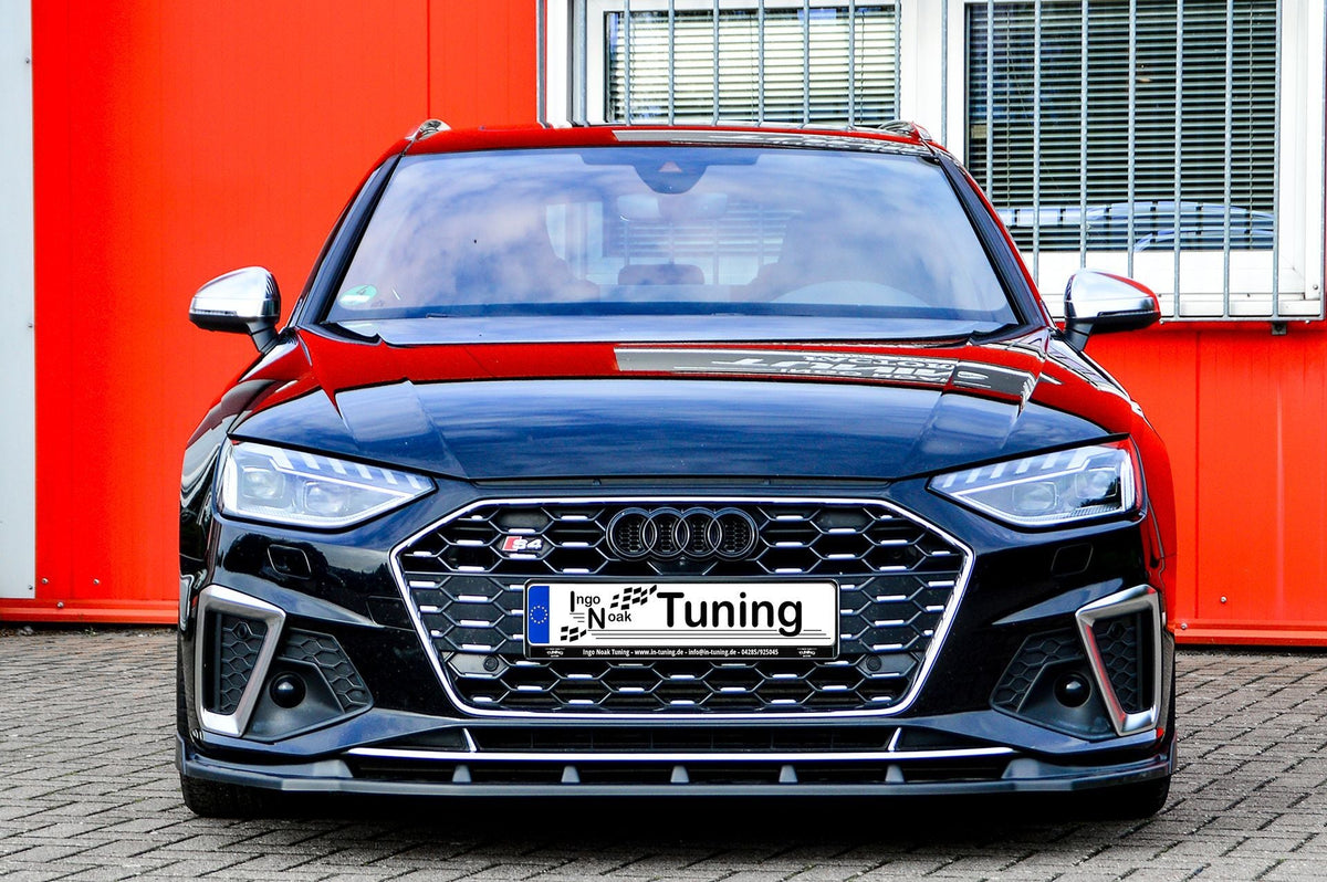 Cup Frontspoilerlippe mit Wings für Audi A4 S-Line + S4 B9 Facelift