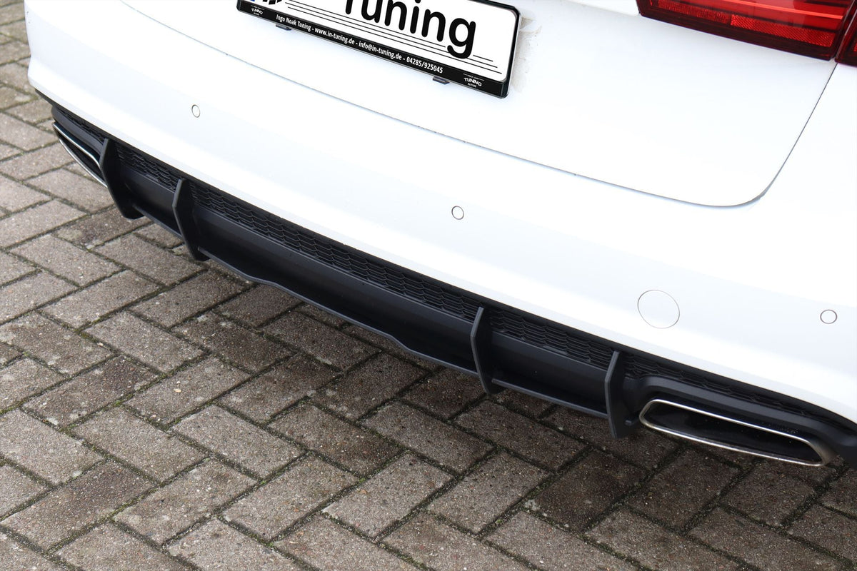 Gefräster Heckansatz aus ABS für Audi A6 C7 4G mit S-Line