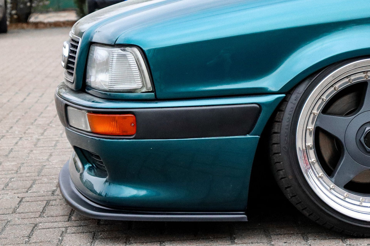 Frontspoilerlippe für Audi 80 B4 mit Votex Front, Ingo Noak Tuning, aus hochwertigem Kunststoff, zeigt die aerodynamische Fahrzeugfront.