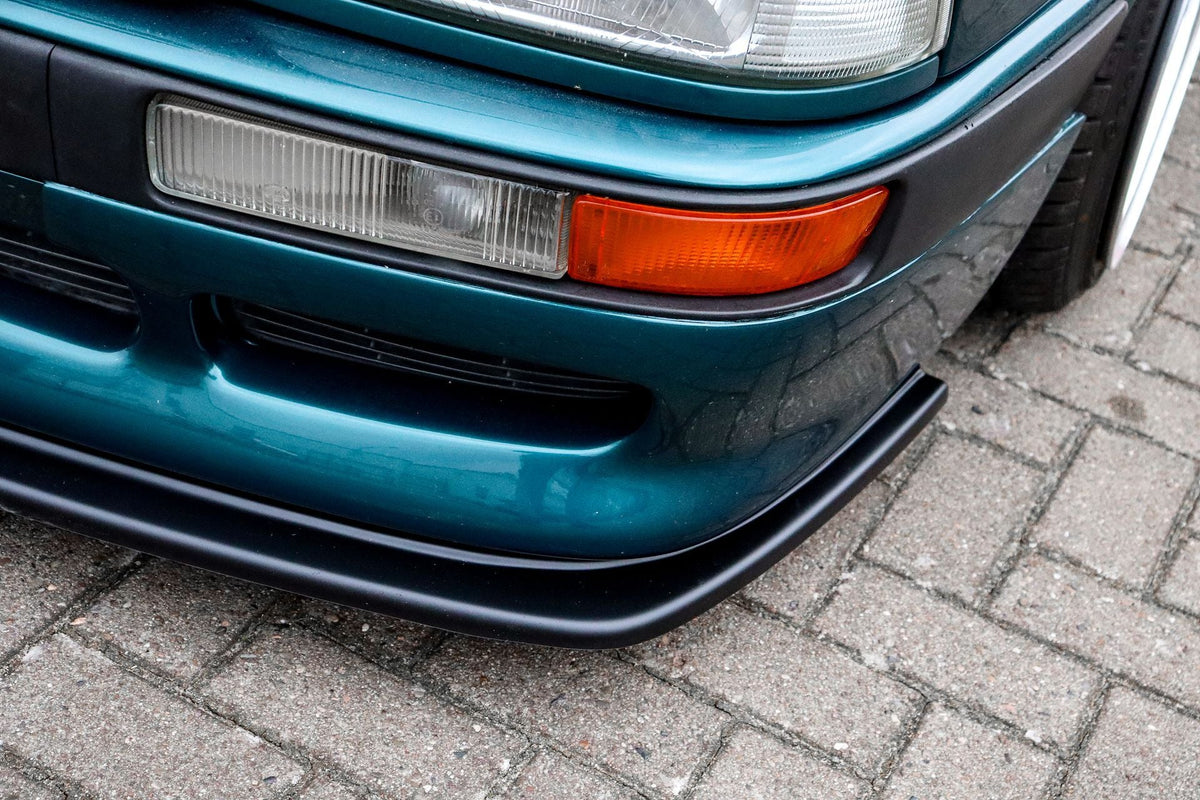 Frontspoilerlippe für Audi 80 B4 mit Votex Front, Ingo Noak Tuning, aerodynamischer Autoteil, schwarze Kunststoffoptik