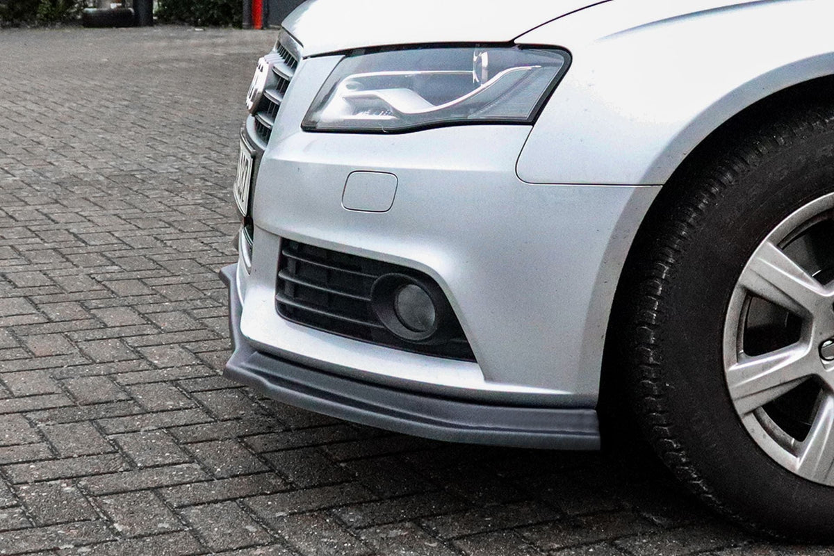 Frontspoilerlippe für Audi A4 B8 S-Line von Ingo Noak Tuning, sportliches Design für verbesserten Look und Aerodynamik